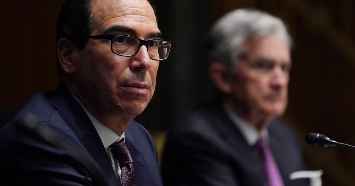 Treasury wants CARES Act programs to expire. Fed says not so fast. - NewsOpener Treasury wants CARES Act programs to expire. Fed says not so fast.