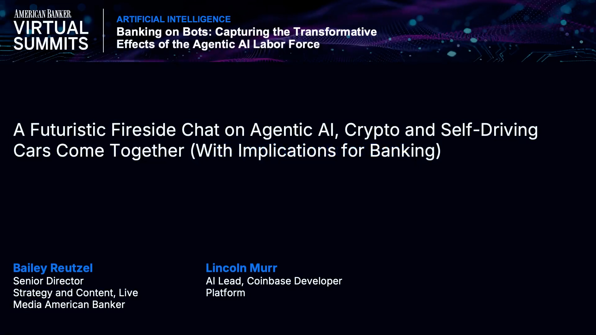 A Futuristic Fireside Chat on Agentic AI, Crypto and Self-Driving Cars Come  Together (With Implications for Banking) | American Banker