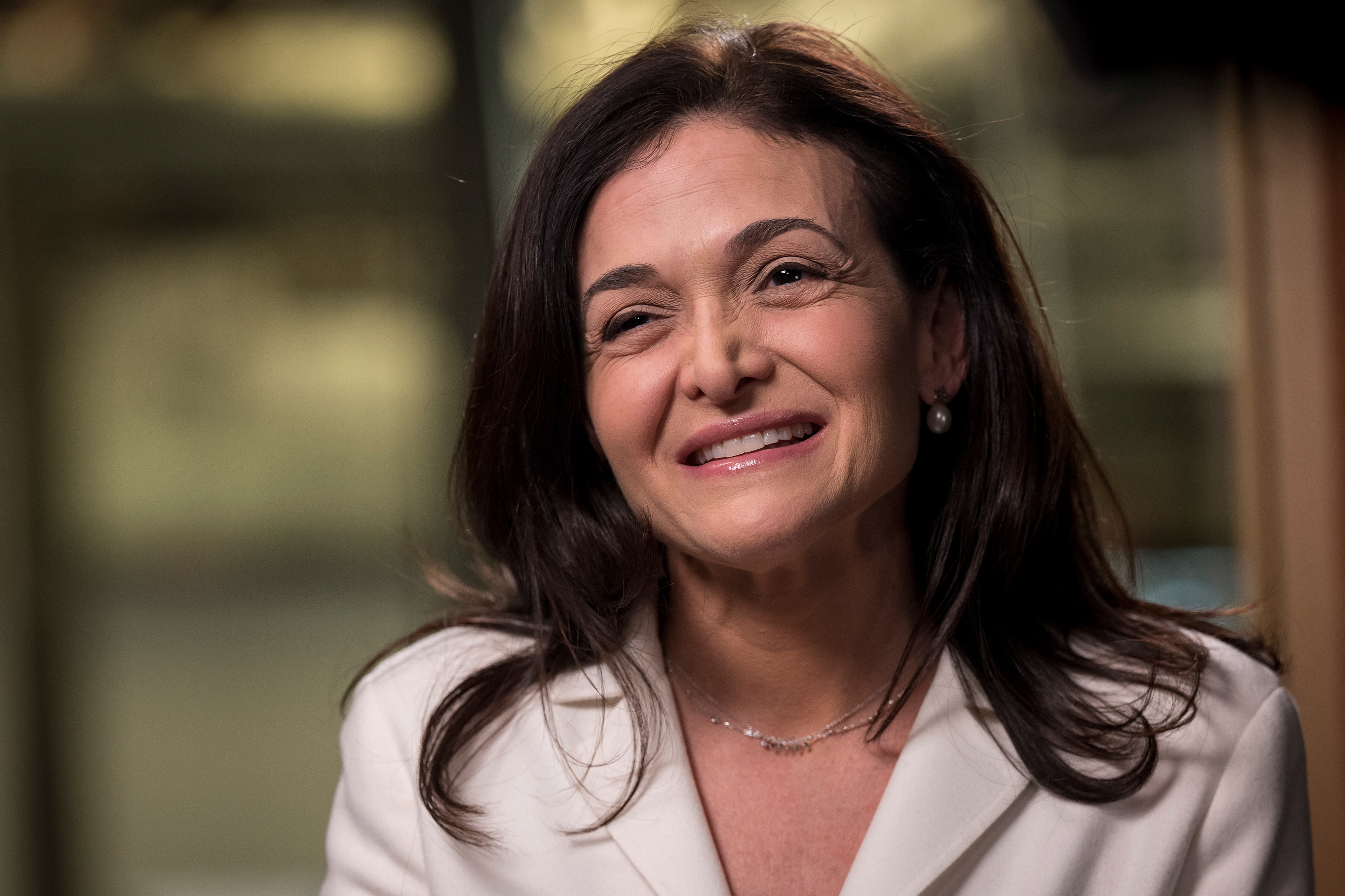 Women are now leaning out in the workplace, Sheryl Sandberg says
