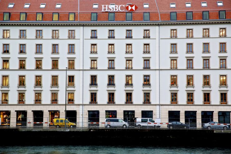 The building that houses HSBC Holdings Plc's private banking unit in Geneva, Switzerland