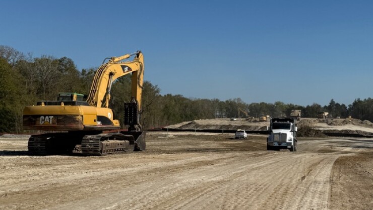 Clearing and grading highway between Thomasville and Moundville, Alabama