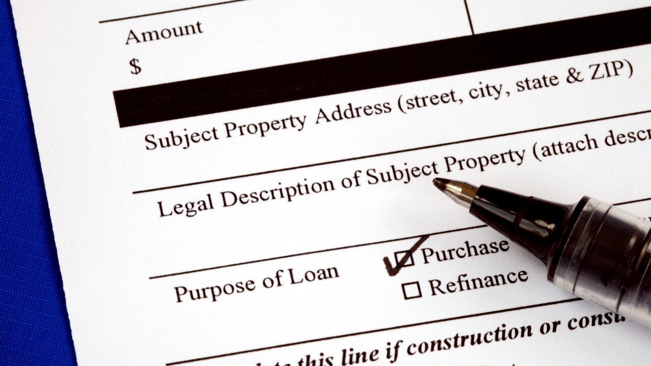Fill out the home mortgage application form