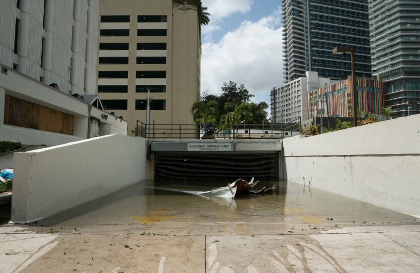 Damage in Miami following Hurricane Irma