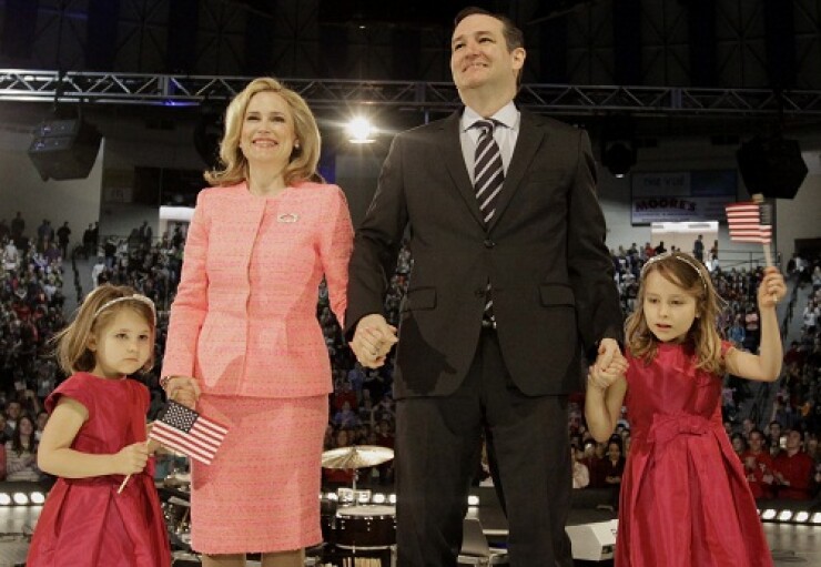 Cruz's Wife, Top Goldman Wealth Manager, Hits Campaign Trail