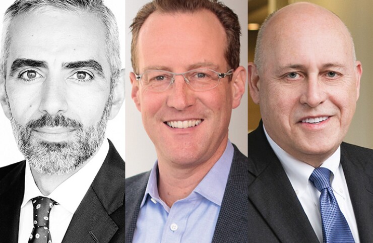 Ila Afsharipour, managing director, KeyBanc Capital Markets; Justin Cooper, partner and finance sector head, Orrick, Herrington & Sutcliffe LLP; Todd B. Brewer, partner and vice chair public finance, Orrick, Herrington & Sutcliffe LLP.