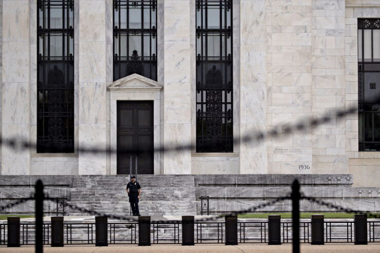 Federal Reserve Exterior As Fed Looks Locked In For Quarter-Point Cut