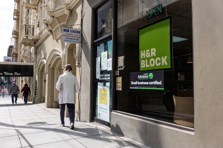 H&R Block signage
