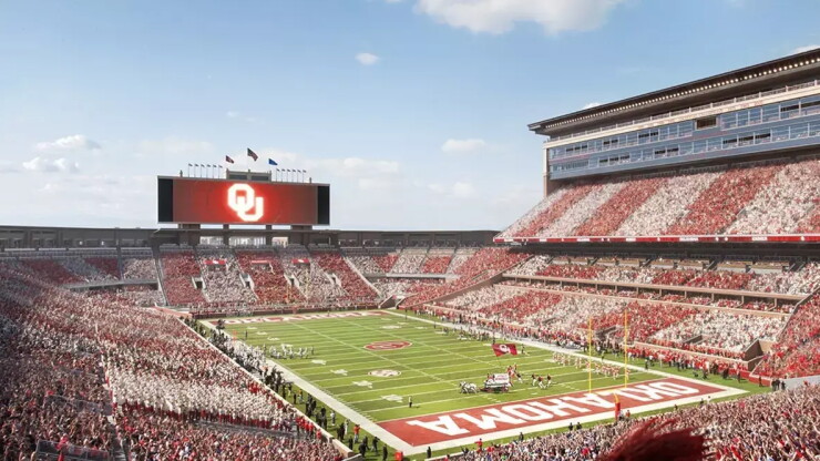 University of Oklahoma football stadium rendering