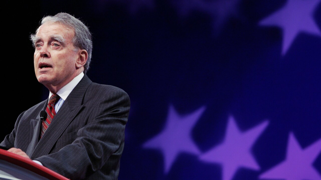 William McDonough, chairman and CEO of the Public Accounting Oversight Board, speaks during the America's Community Bankers' 2004 Annual Convention in Washington, D.C.