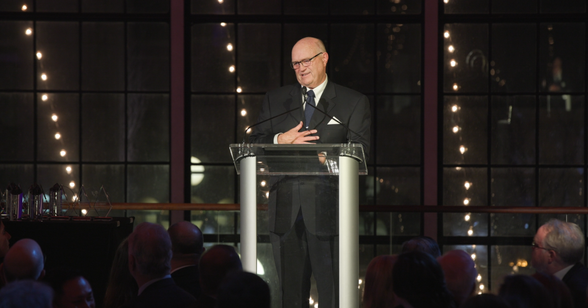 Greg Metzger accepts the Small Issuer award Greg Metzger accepts the Small Issuer award