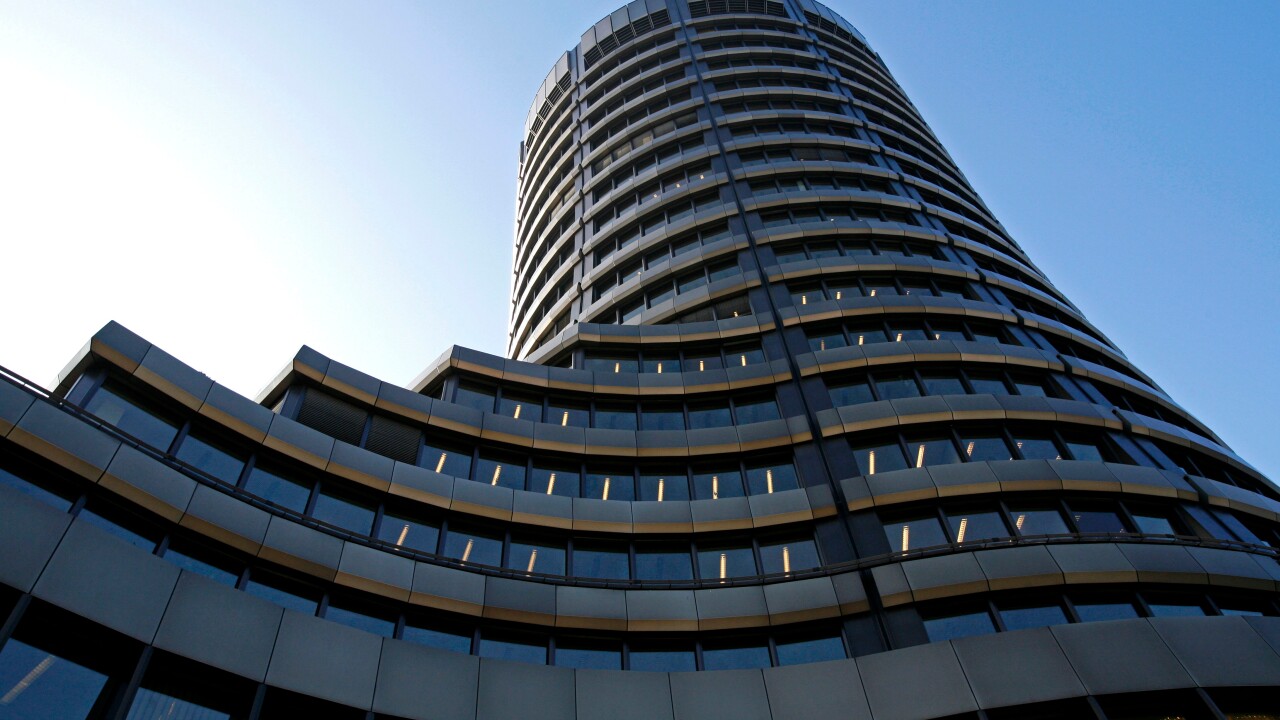 The Bank for International Settlements in Basel, Switzerland.