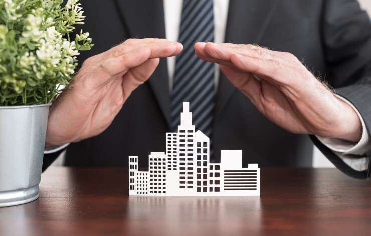 Insurance business protection concept art