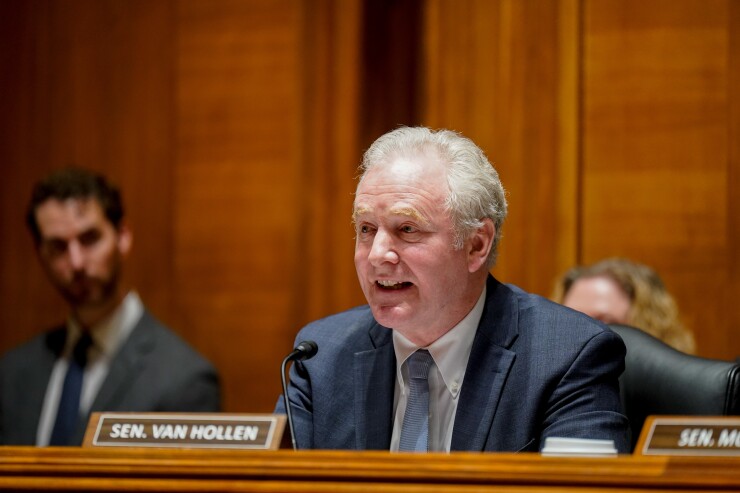 Senator Chris Van Hollen, a Democrat from Maryland