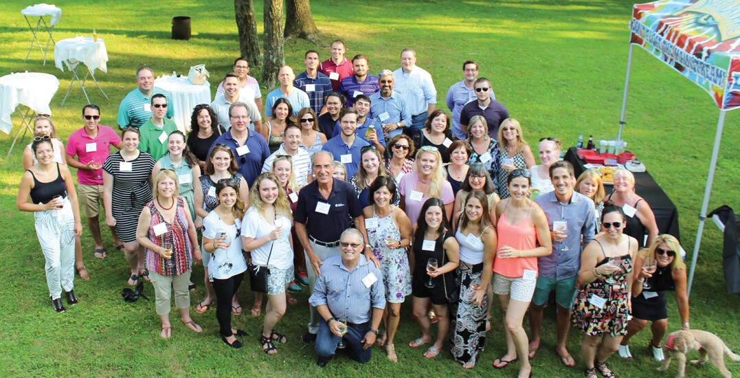 A barbecue in the backyard of W&G's newest office in Martinsville, N.J.