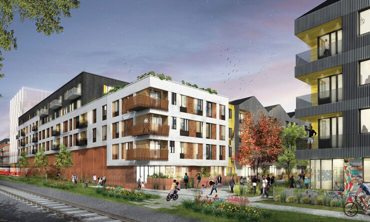 Upscale projects such as Plaza Saltillo in East Austin typically set aside a percentage of units as affordable housing as they take over lower-income neighborhoods.