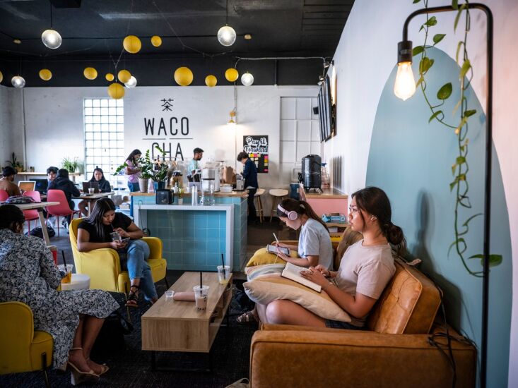 Customers at the Cha Community bubble tea restaurant in Waco, Texas, US, on Friday, May 6, 2022. As the Small Business Administration moves to shut down aid, many U.S. entrepreneurs say they haven’t heard back on applications, funds or appeals. Photographer: Matthew Busch/Bloomberg