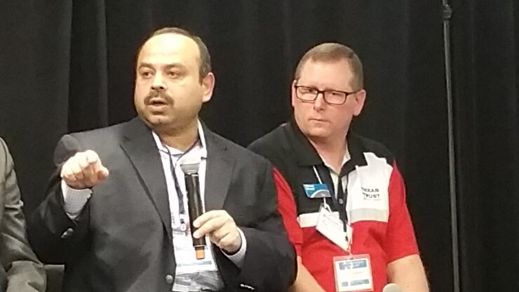Harsh Tiwari, CUNA Mutual Group, and Clay Yearsley, Texas Trust CU