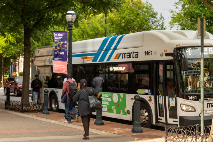 A MARTA bus in Atlanta