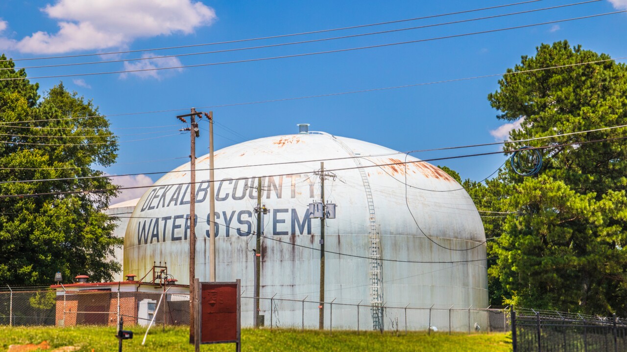 DeKalb County water storage tank