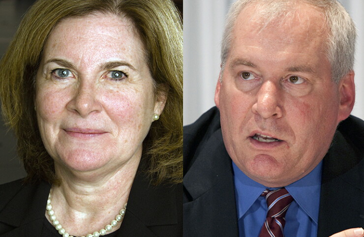 Federal Reserve Bank of Kansas City President Esther George and Federal Reserve Bank of Boston President Eric Rosengren