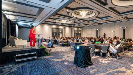 Association of African American Financial Advisors CEO Sheena Gray spoke before a record 300 attendees last week at the organization's annual Women's Impact Initiative Network Conference.