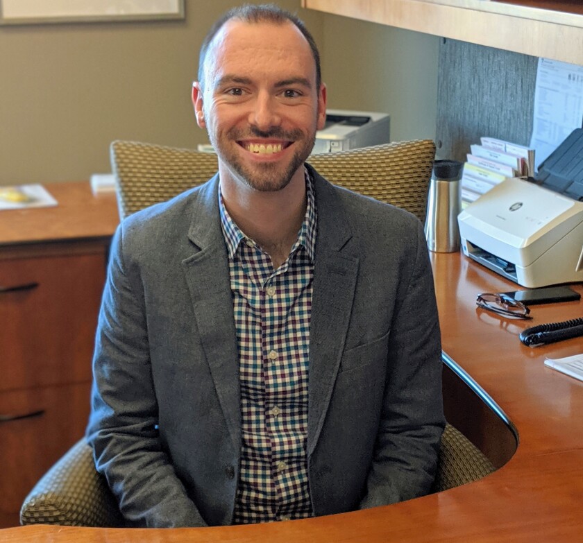 Quinn Christensen, senior vice president of operations at the People's Community Bank in Wisconsin