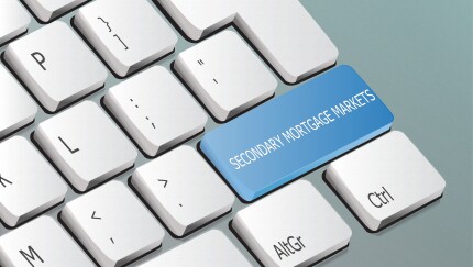secondary mortgage markets written on the keyboard button
