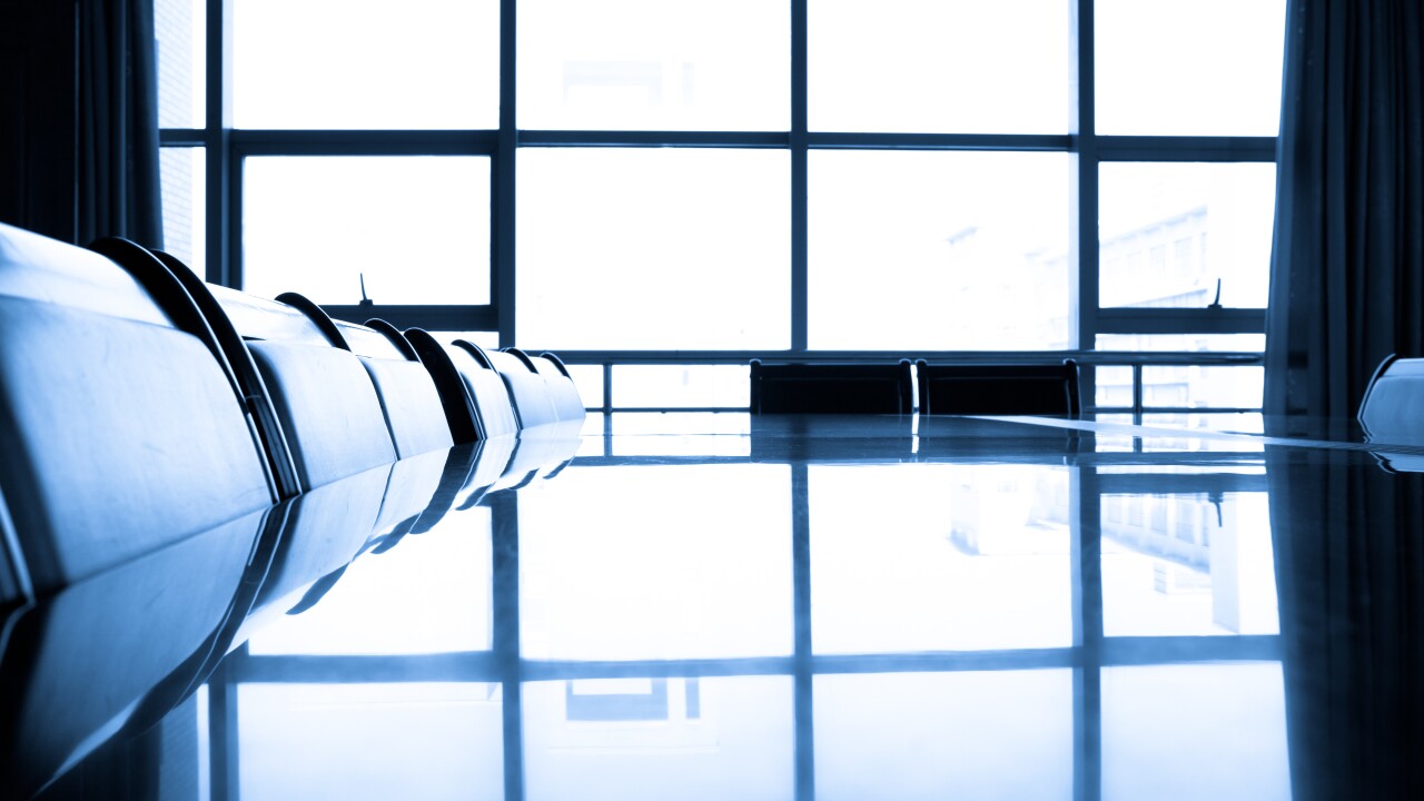 Picture of vacant boardroom