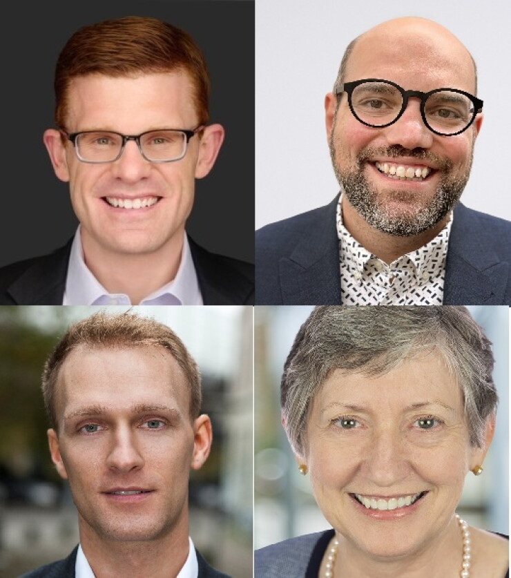 Andrew Dalton, Nathan Golia, Matthew Madsen and Ellen Carney