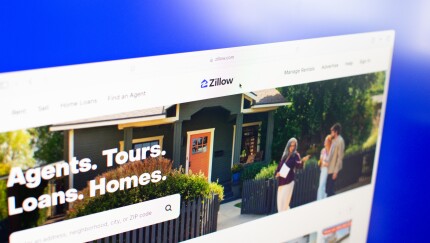 Depiction of Zillow home page