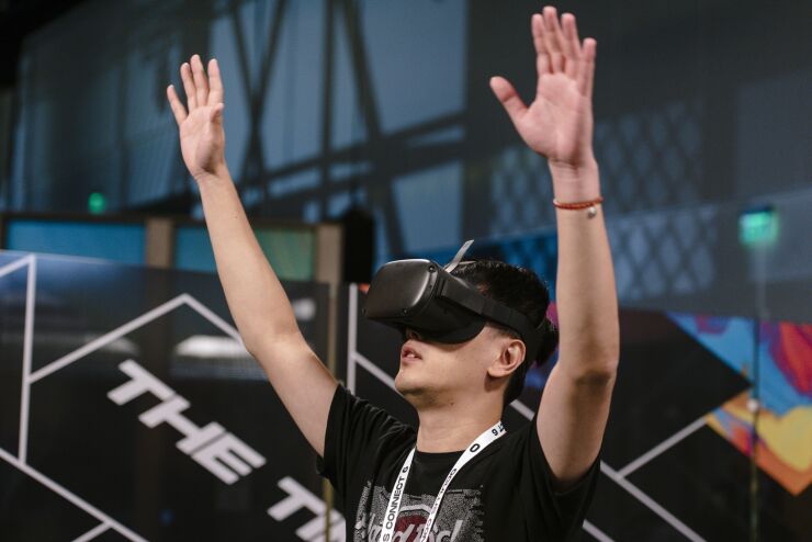 virtual reality user