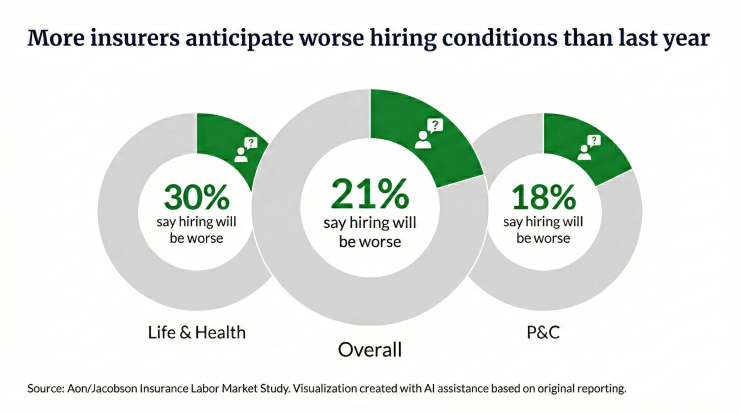 Insurance hiring trends Infographic