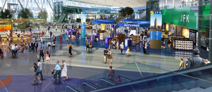 A rendering for the planned new main terminal at John F. Kennedy International Airport scheduled to be completed in 2025.