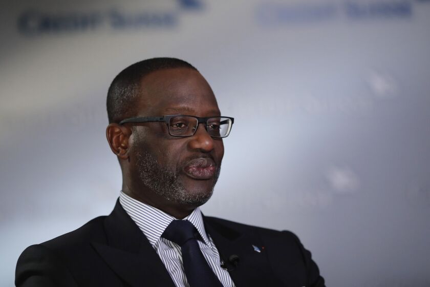 Tidjane Thiam, chief executive officer of Credit Suisse Group.