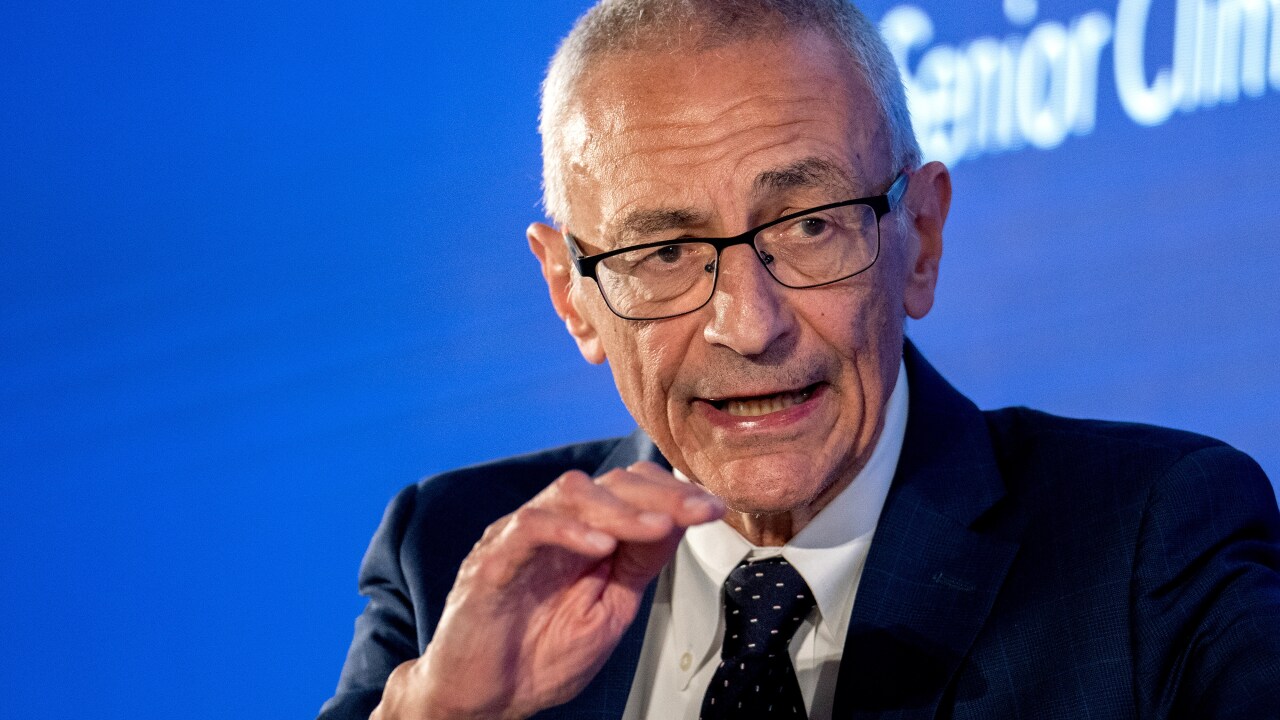 Republicans benefiting from the Inflation Reduction Act's investments into clean energy projects gives the climate law "staying power," said John Podesta, Biden's senior adviser for clean energy innovation and implementation.