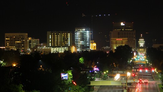 boise-downtown-night-credit-SniperProgrammer-wiki
