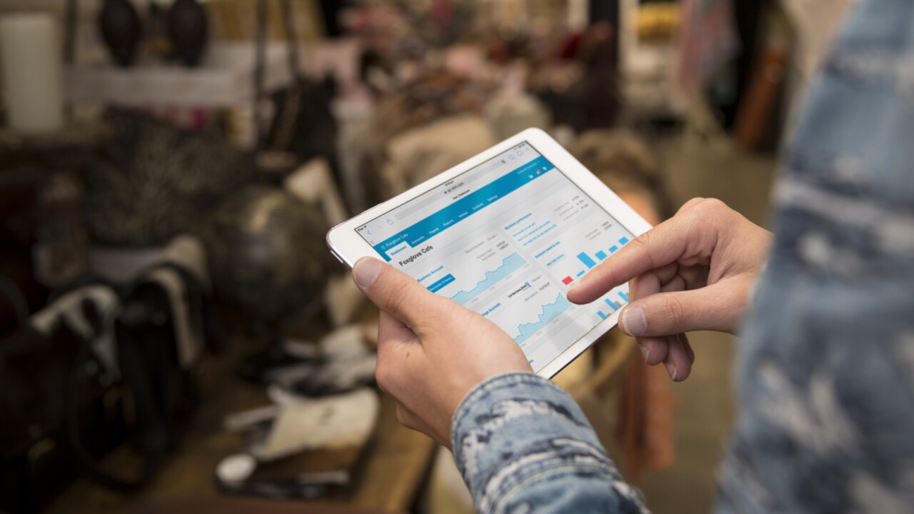 Xero accounting software on an iPad