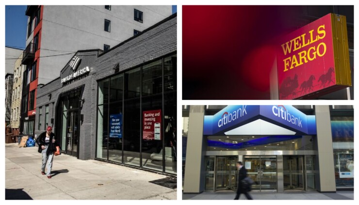 wells fargo - citigroup - bank of america