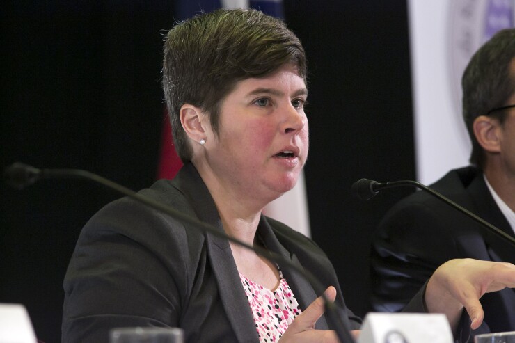 Puerto Rico Oversight Board member Ana Matosantos in November 2016