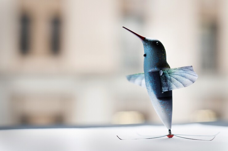 Hummingbird-shaped drone