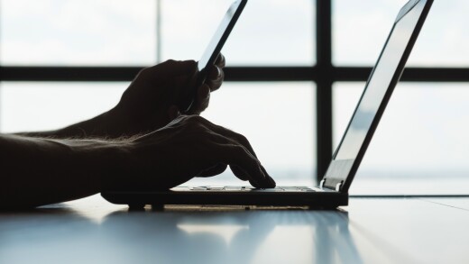 Online banking login or hacker