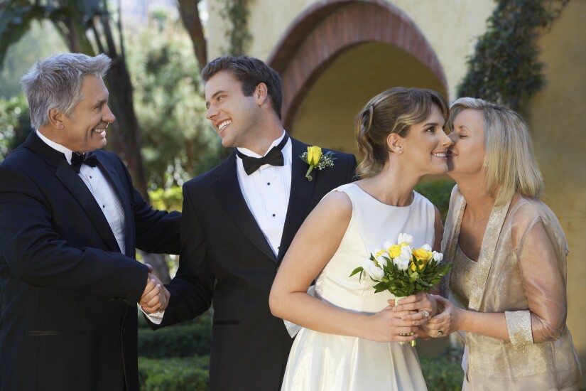 Parents with newlyweds