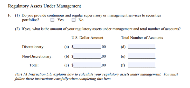 Kitces-Form ADV-Regulatory assets under management - AUM