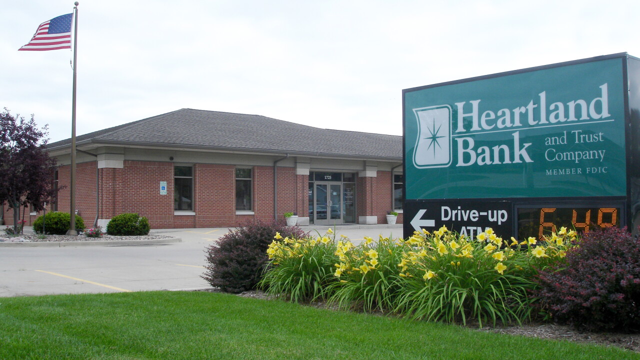 Heartland Bank and Trust (HBT Financial) branch