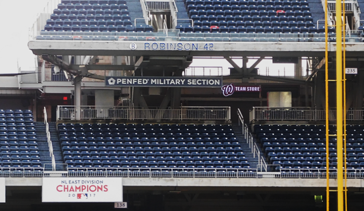 The PenFed Military Appreciation Section at Nationals Park