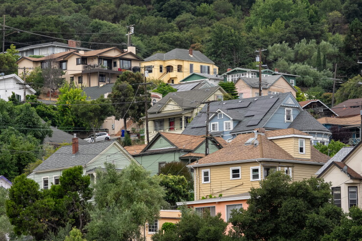 Homes in Crockett, California.