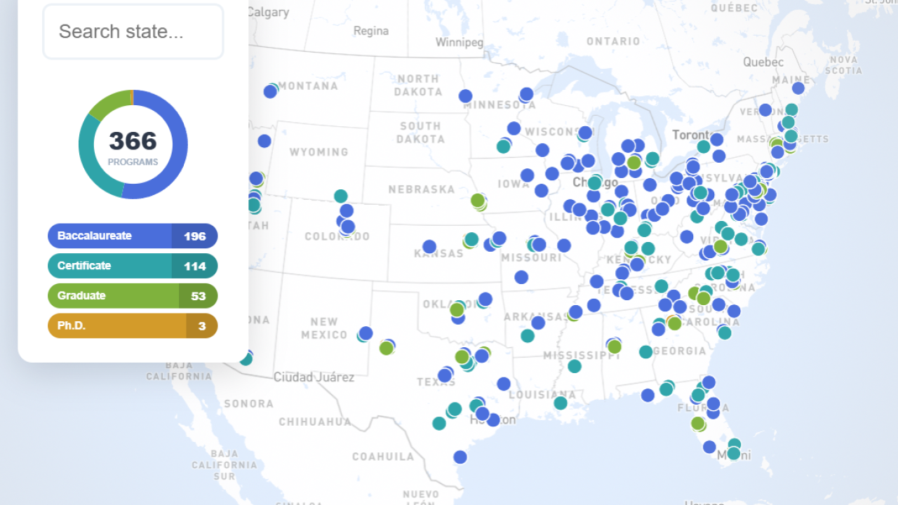 A national map of CFP Board-registered programs