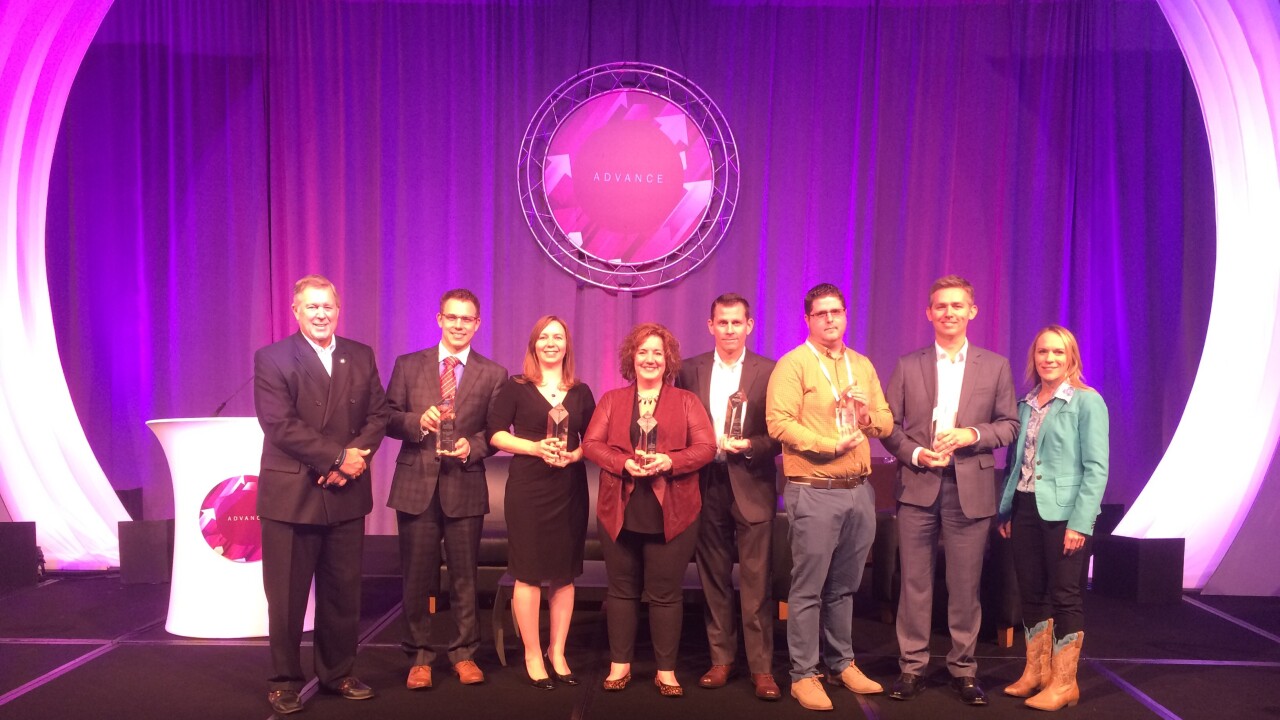 Representatives from the winning credit unions, along with representatives from the CUNA Lending Council and CUNA Mutual Group