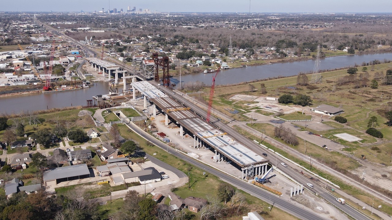 New Belle Chasse Bridge under construction
