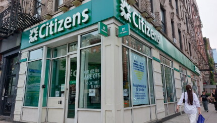 Citizens Bank branch in Ukranian Village, New York City.